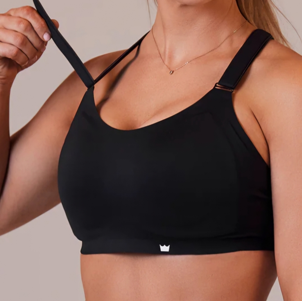 SHEFIT Flex-Lite Sports Bra Size: 1 Luxe Color:Black